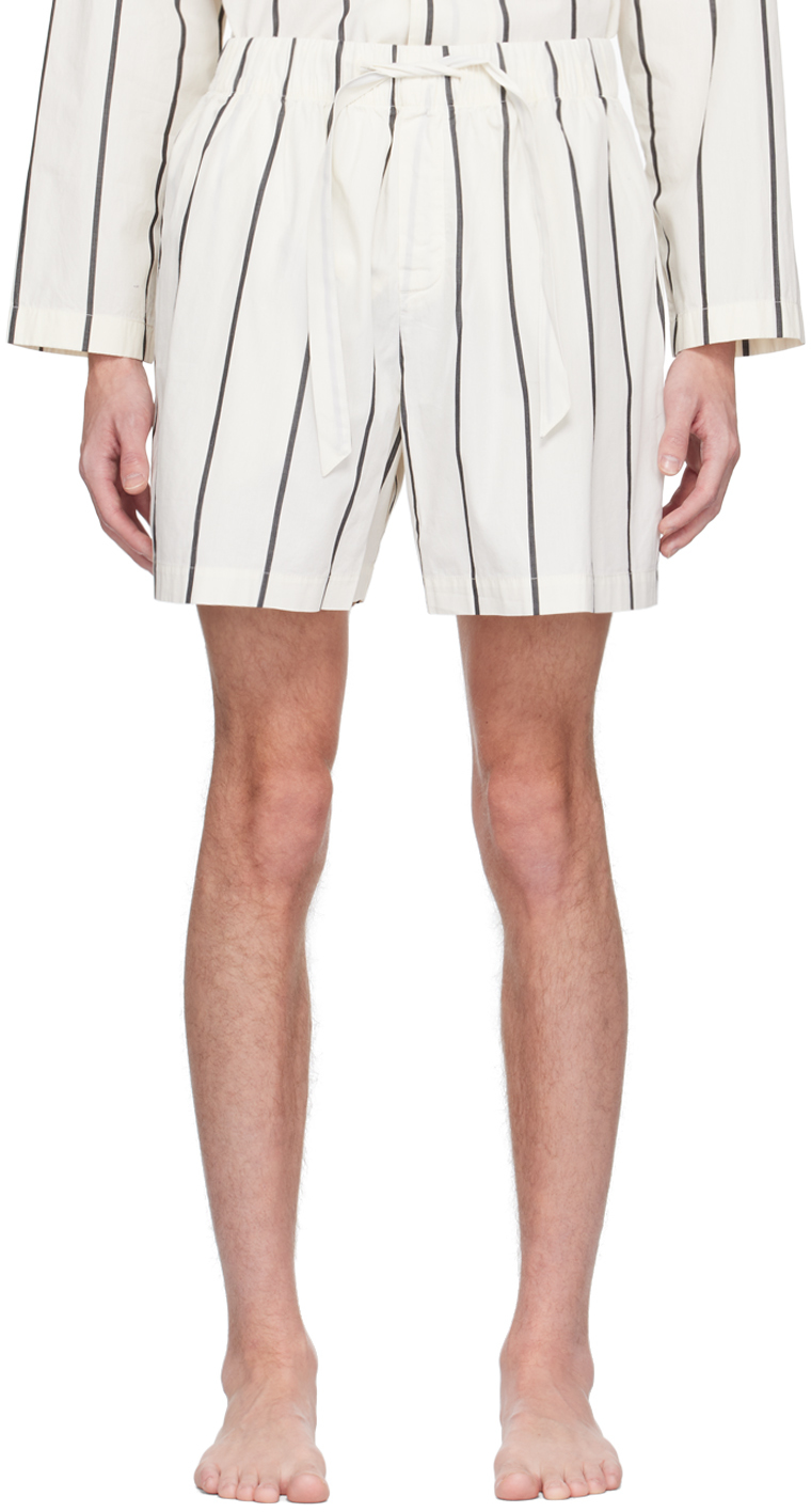 Off-White Striped Pyjama Shorts