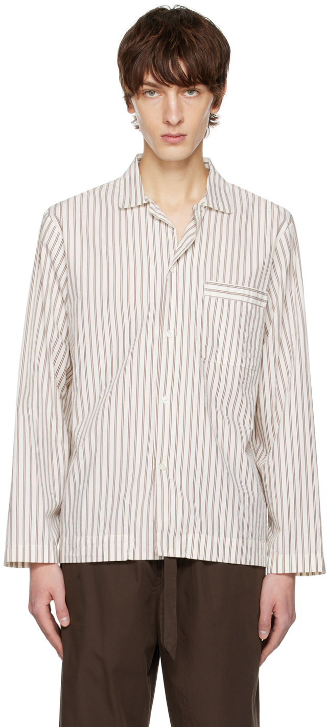 Off-White Striped Pyjama Shirt