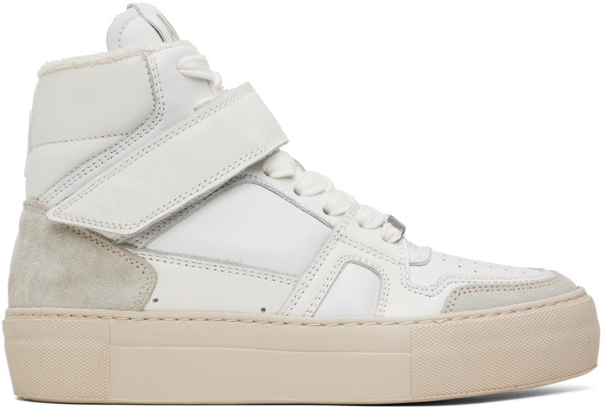 White Arcade Sneakers by AMI Paris on Sale