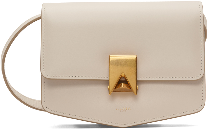 Alaïa Off-white Small 'le Papa' Bag In 030 Ivory