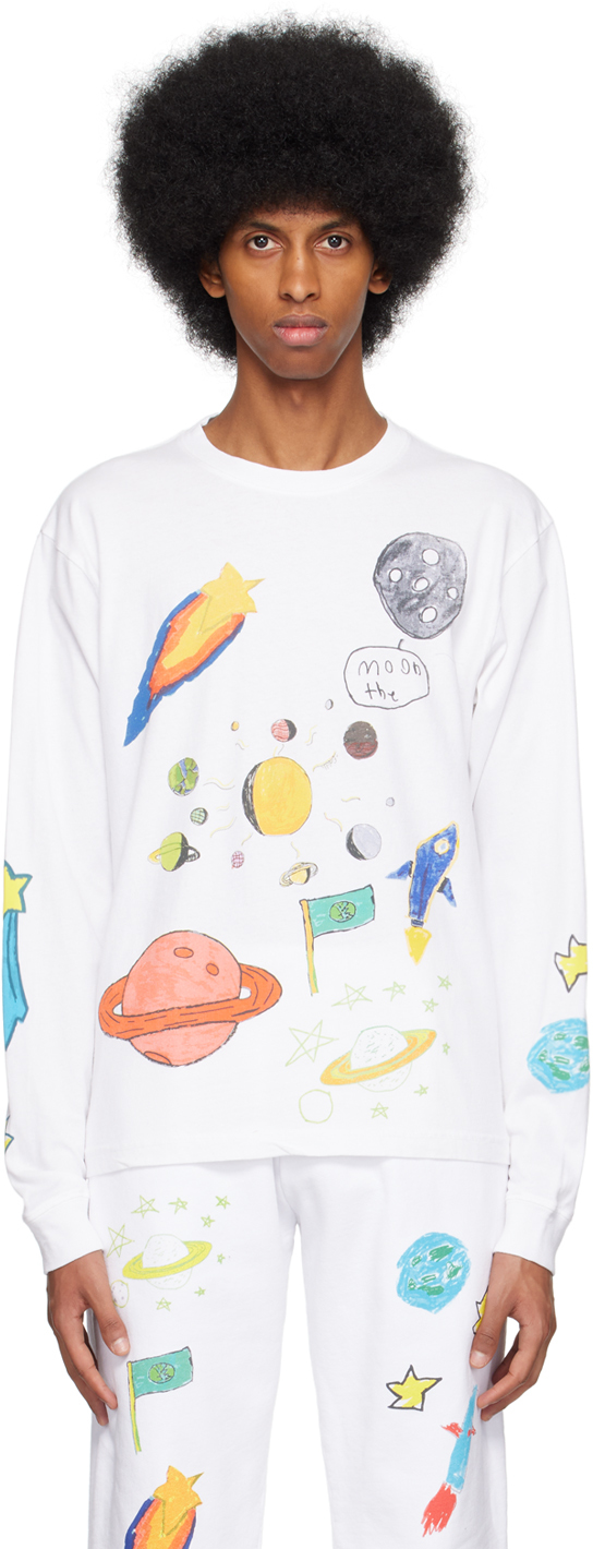 Kids Worldwide White Saturn Sweatshirt
