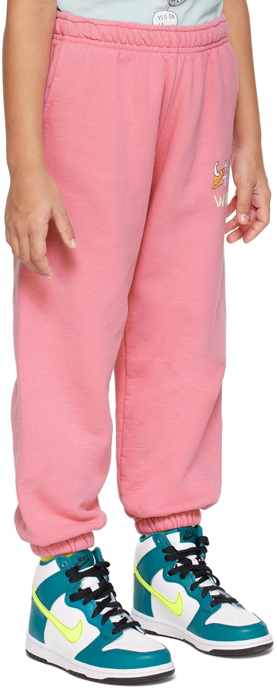 Kids Worldwide Little Kid's & Kid's Change The World Sweatpants In Pink Rose