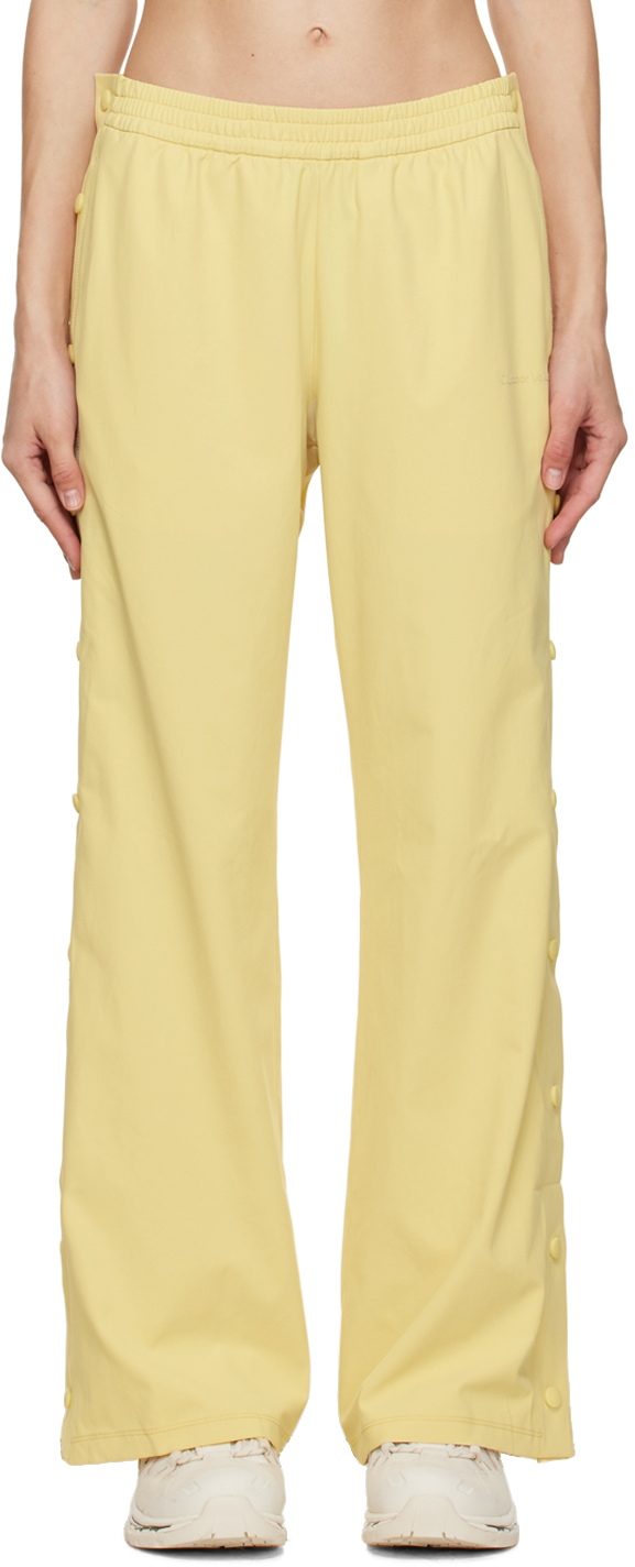 Yellow High Stride Lounge Pants by Outdoor Voices on Sale