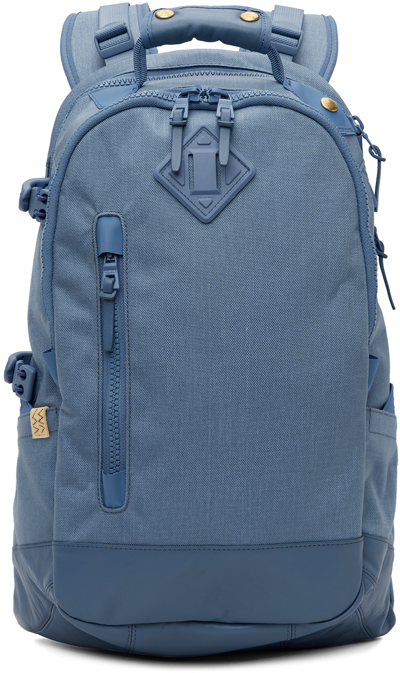 Visvim Logo-patch Backpack In Blue