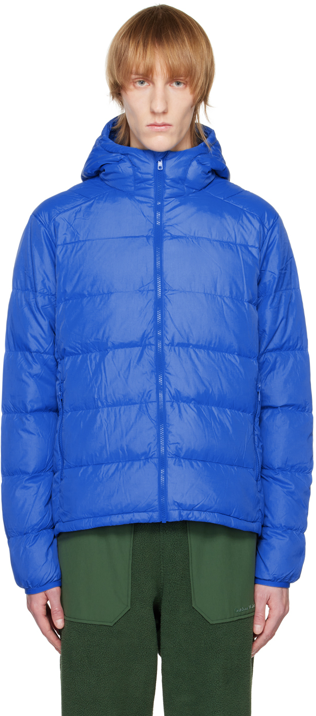 Outdoor Voices: Blue Full Zip Down Jacket | SSENSE