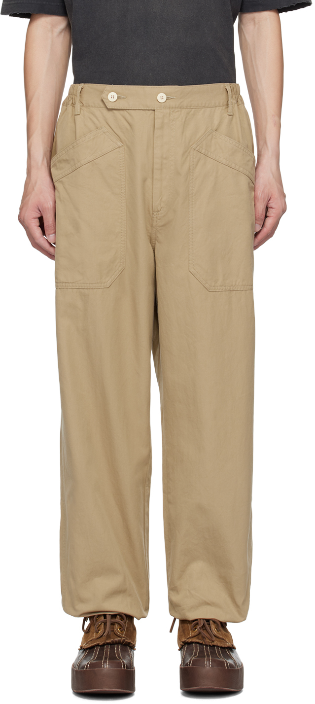 Visvim Beige Carroll Trousers | ModeSens