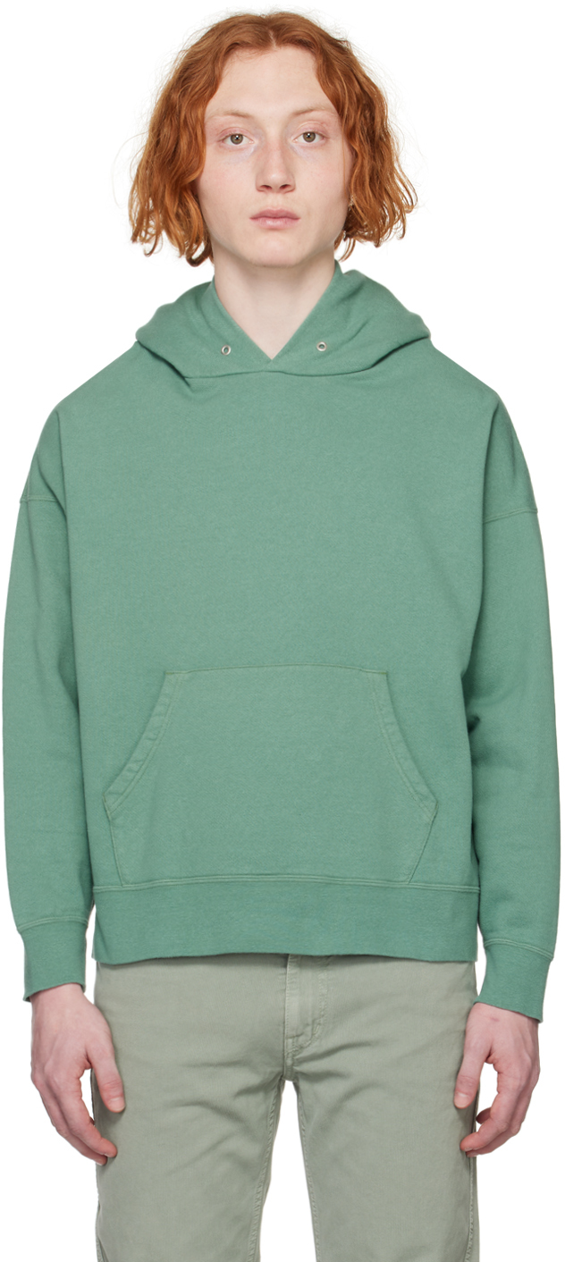 visvim: Green Jumbo Hoodie | SSENSE