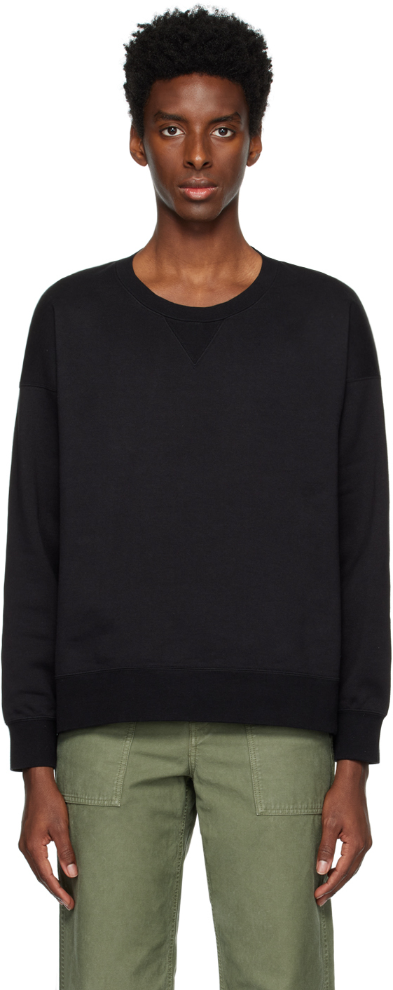 Visvim Ultimate Jumbo Sb Cotton Sweater In Black