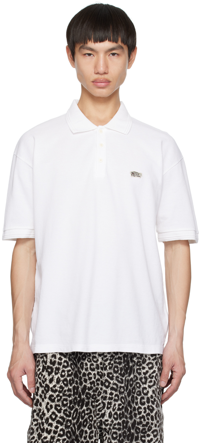 visvim: White Jumbo Weller Polo | SSENSE