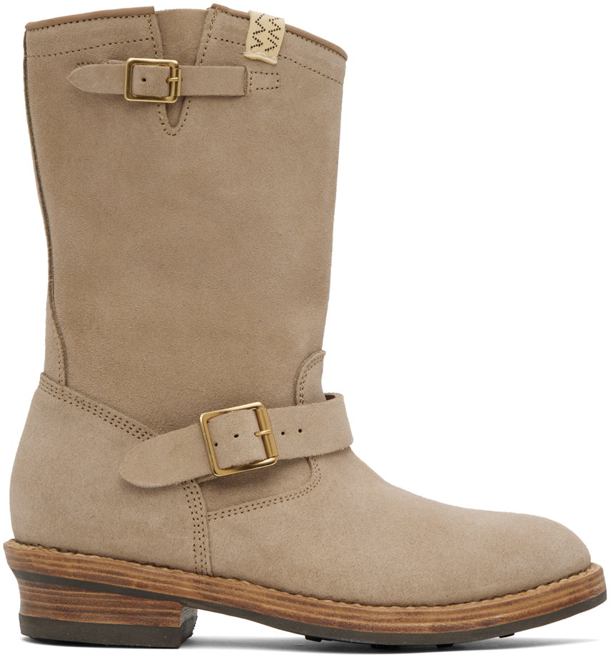 Visvim T.w.o. Boot-folk Suede Boots In Sand | ModeSens
