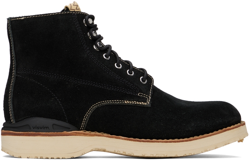 visvim: Black Virgil Folk Boots | SSENSE Canada