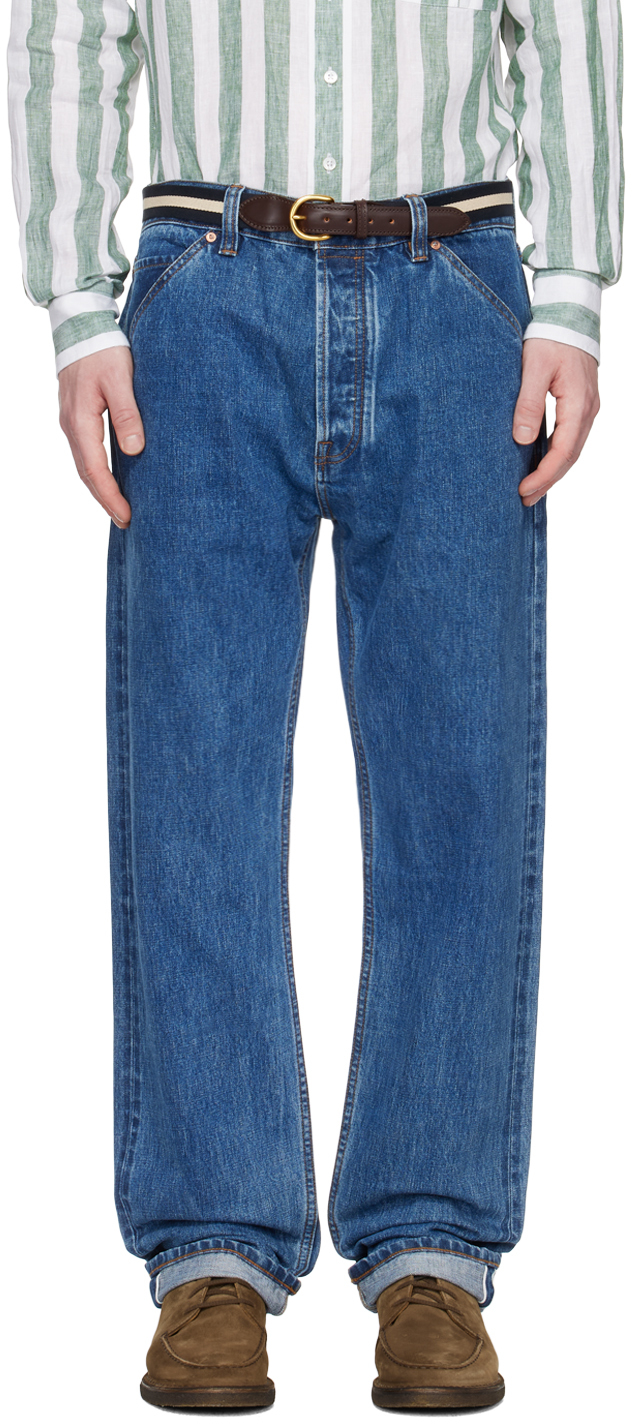 Drake's Blue Selvedge Jeans