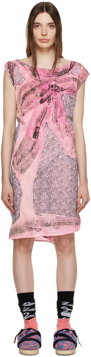 Sc103 Ssense Exclusive Pink Dress In Flare