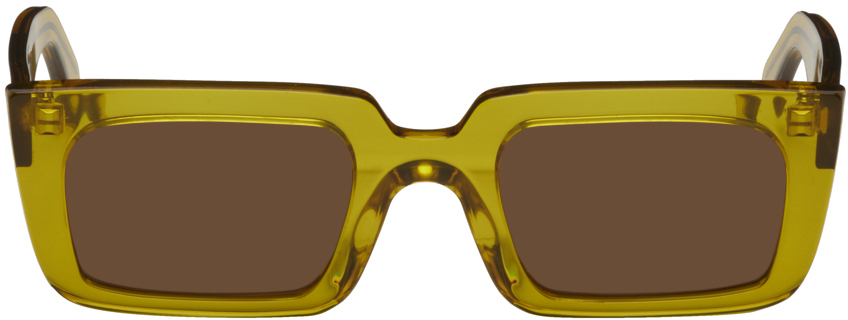 Séfr Yellow Annua Sunglasses In Alyssum