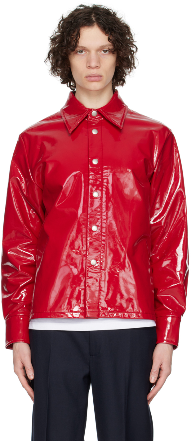 Séfr Red Akira Jacket In Glossy Red