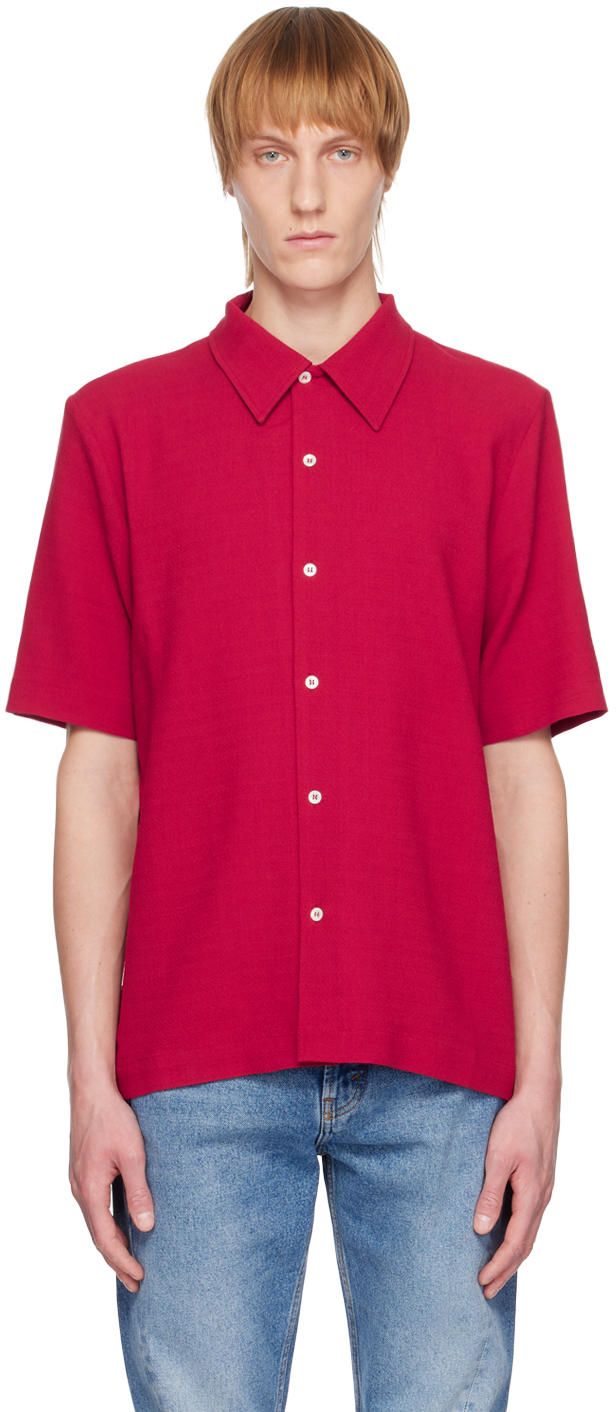 Red Suneham Shirt In Ruby Red