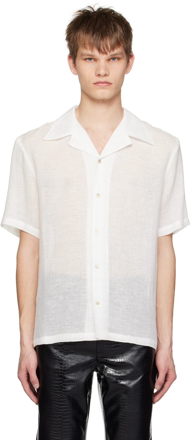 Séfr White Dalian Shirt In Feather White