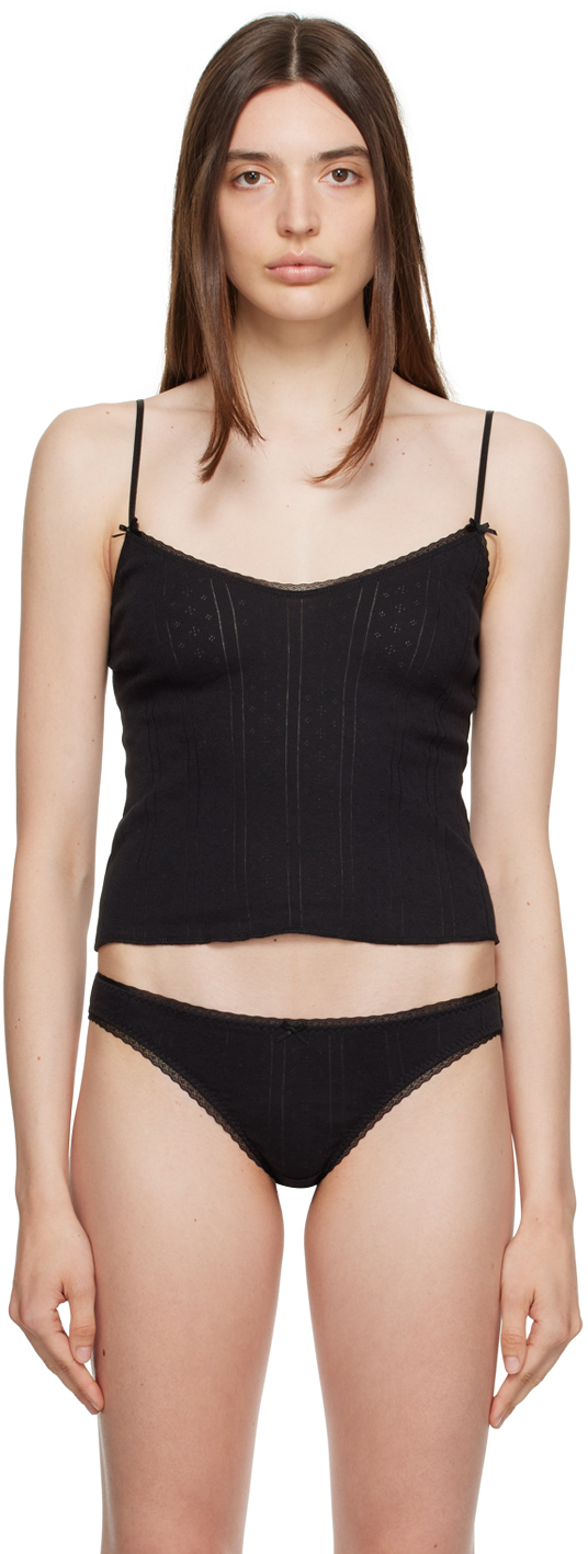 Cou Cou: Black 'The Long' Camisole