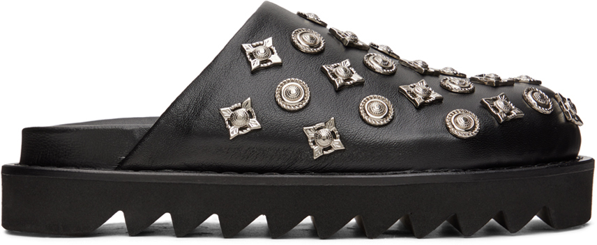 Shop Toga Ssense Exclusive Black Sabot Loafers In Aj1151 Black