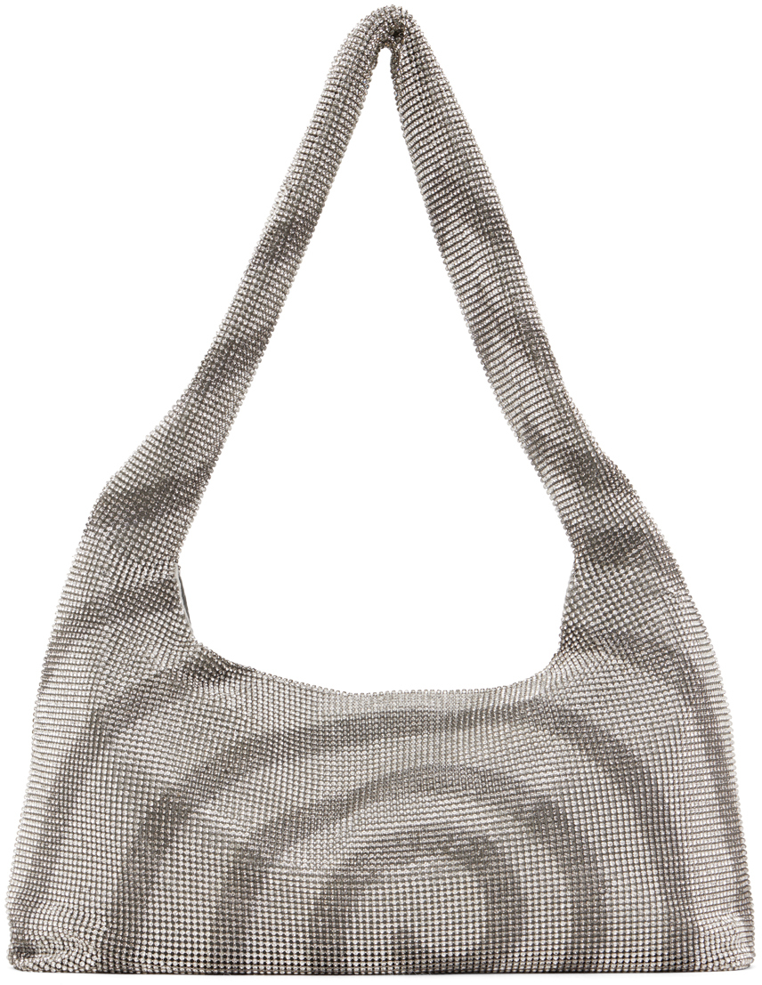 Silver Swirl Armpit Bag by KARA on Sale