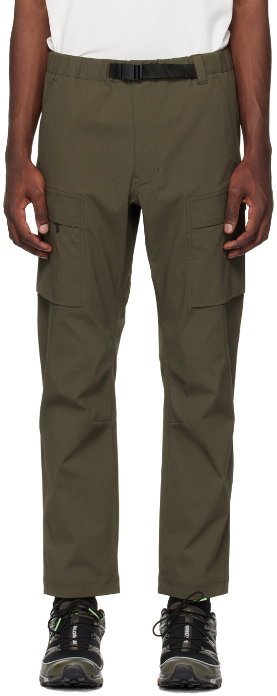 Goldwin: Khaki Belted Cargo Pants | SSENSE Canada