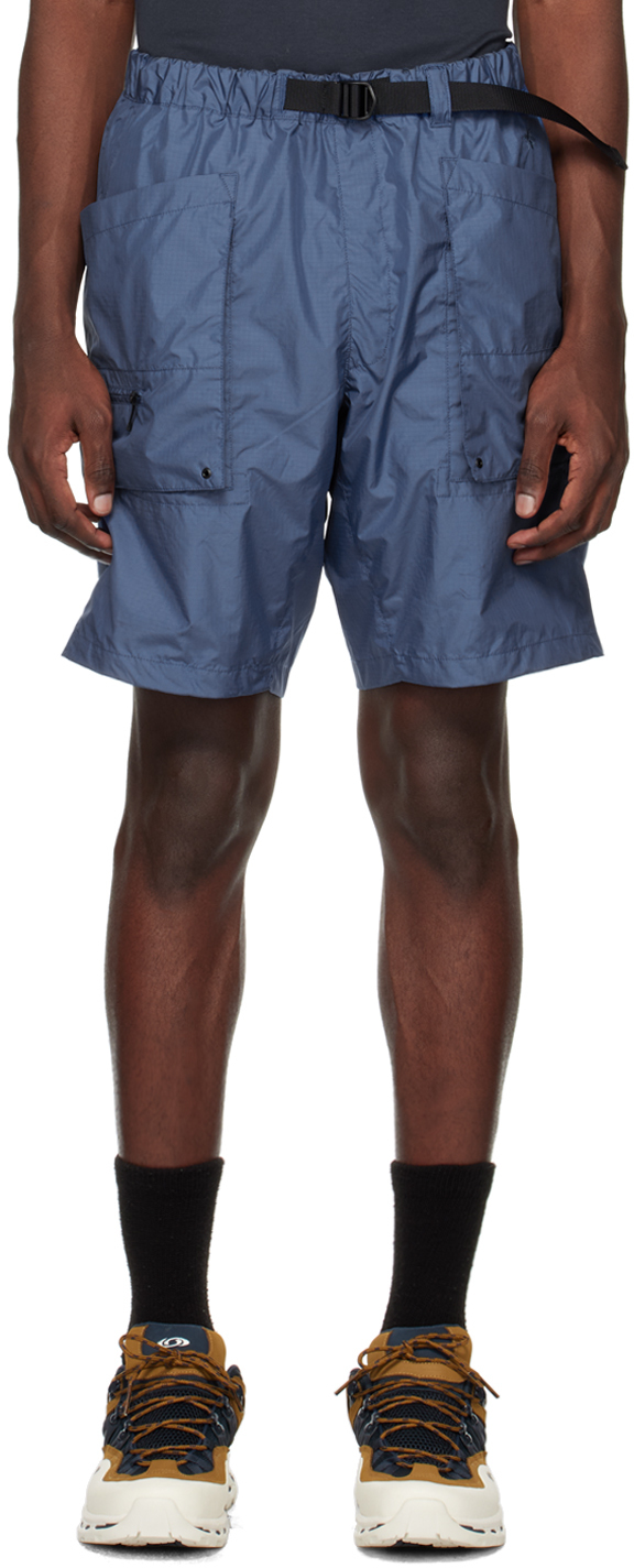 Goldwin Blue Belted Shorts