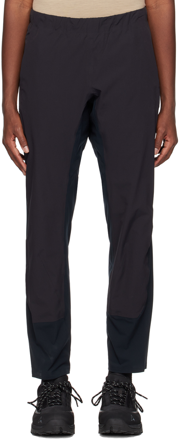 Black Secant Comp Trousers by Veilance on Sale