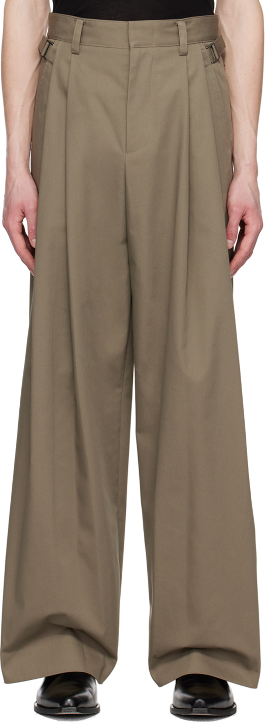 System: SSENSE Exclusive Taupe Trousers | SSENSE