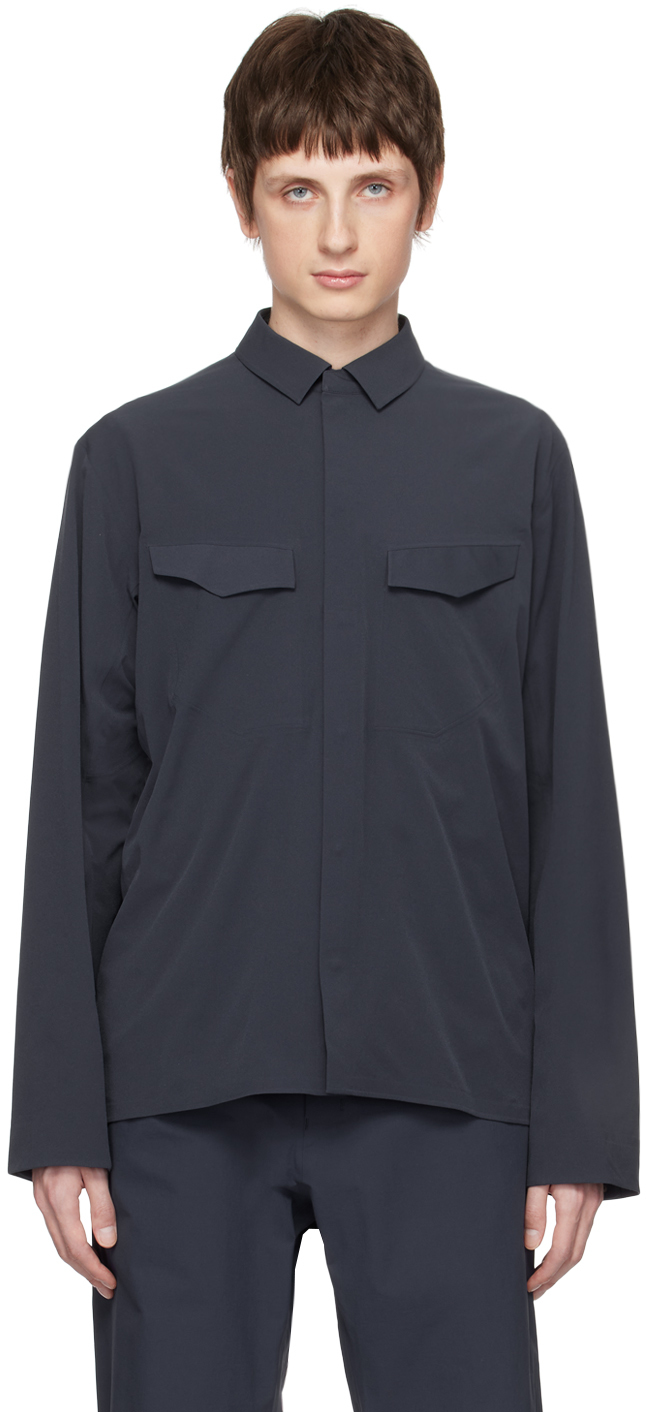 VEILANCE FIELD LS SHIRT NAVY M