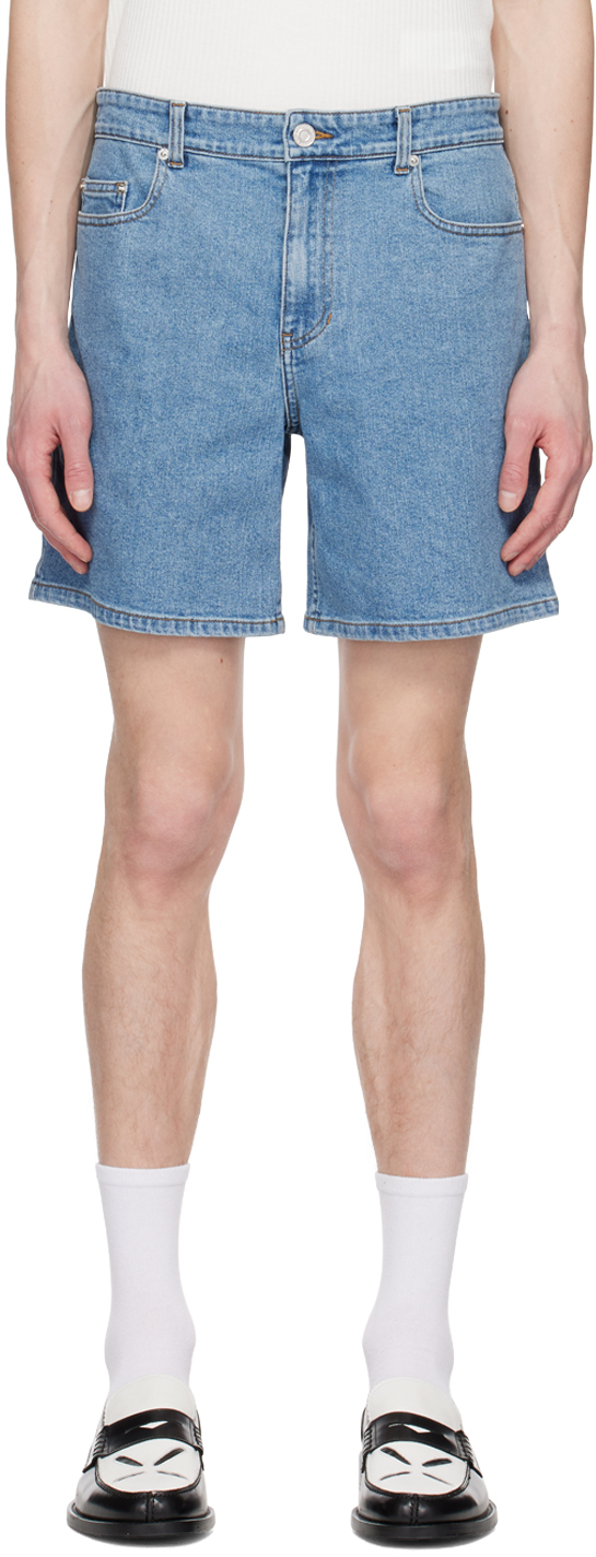 SSENSE Exclusive Blue Denim Shorts