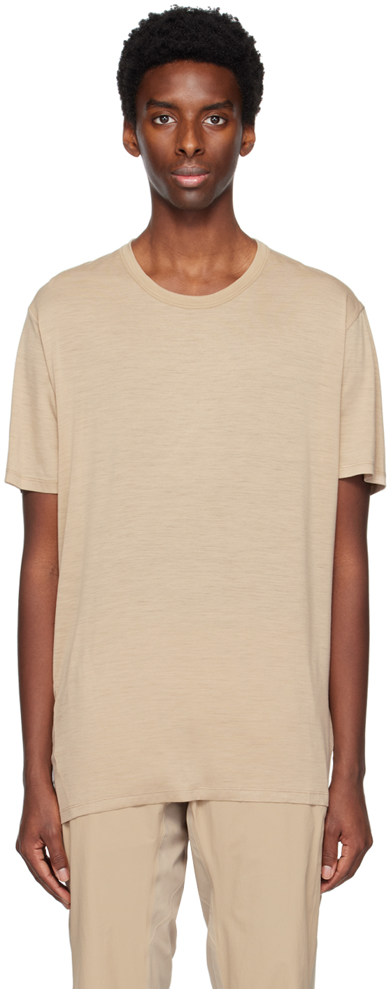 Veilance Short-sleeve Wool T-shirt In Neutrals