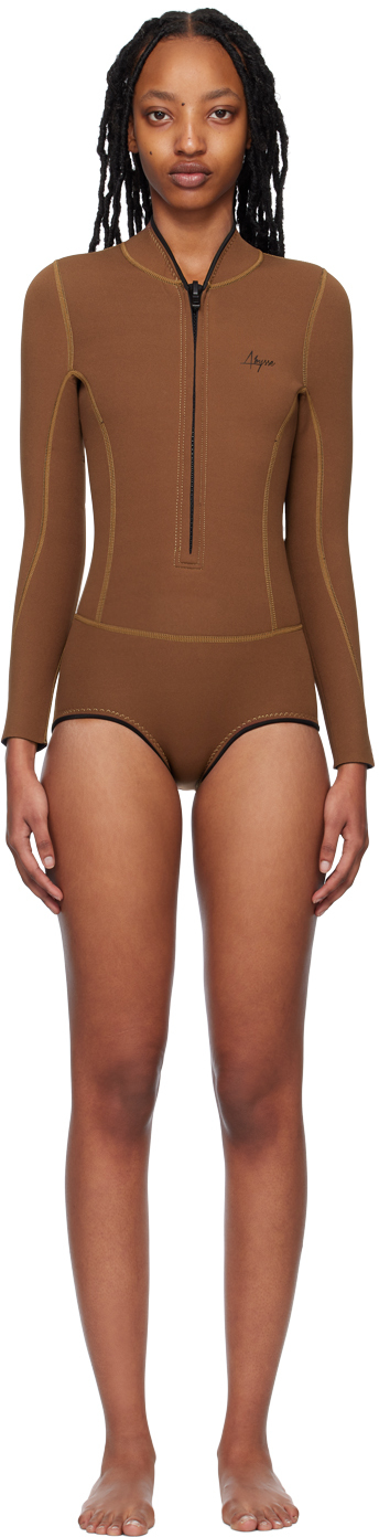 Abysse Brown Lotte One-piece Wetsuit In Reef