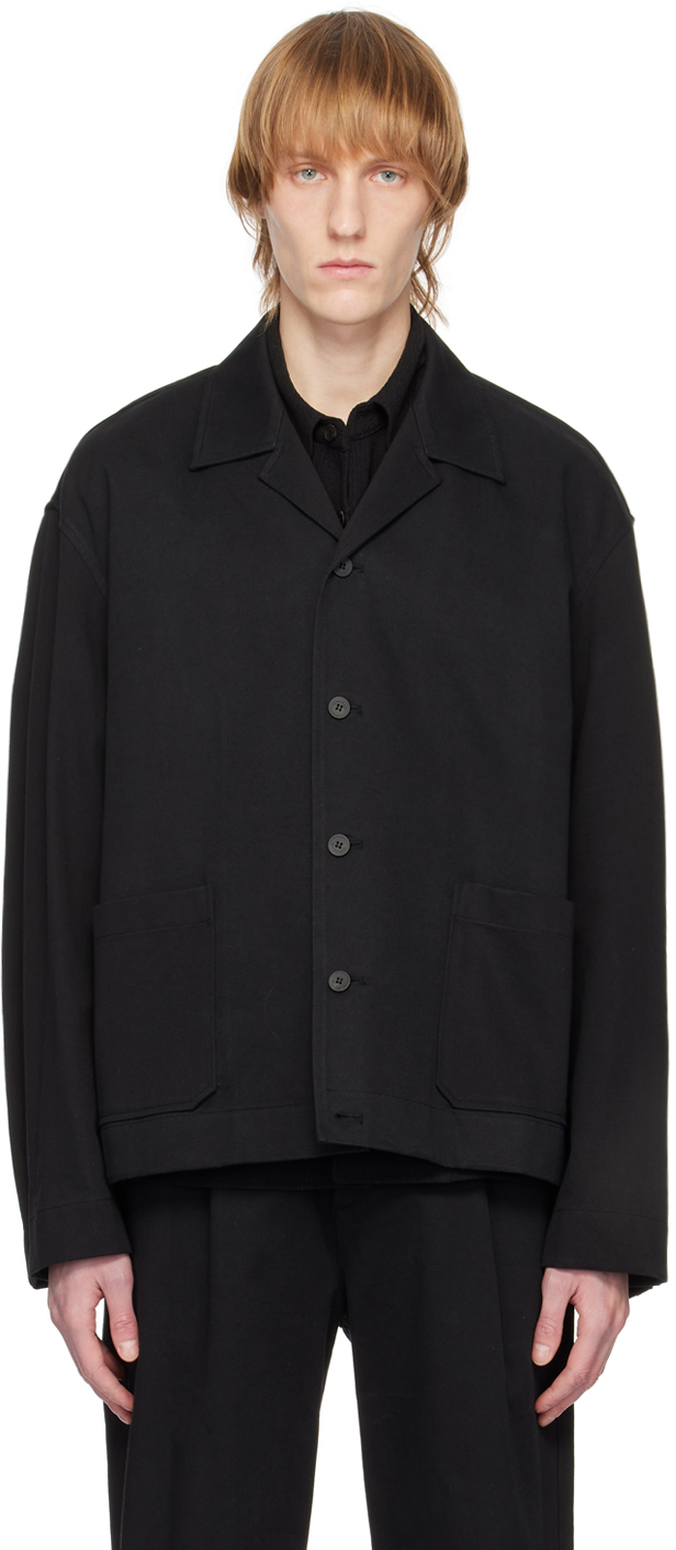 LE17SEPTEMBRE Black Button-Up Jacket