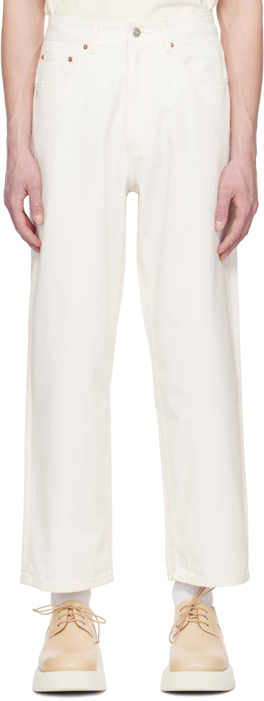 Le17septembre White Five-pocket Jeans In Ivory