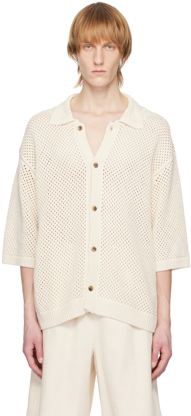 Le17septembre Off-white Button Up Shirt In Ivory