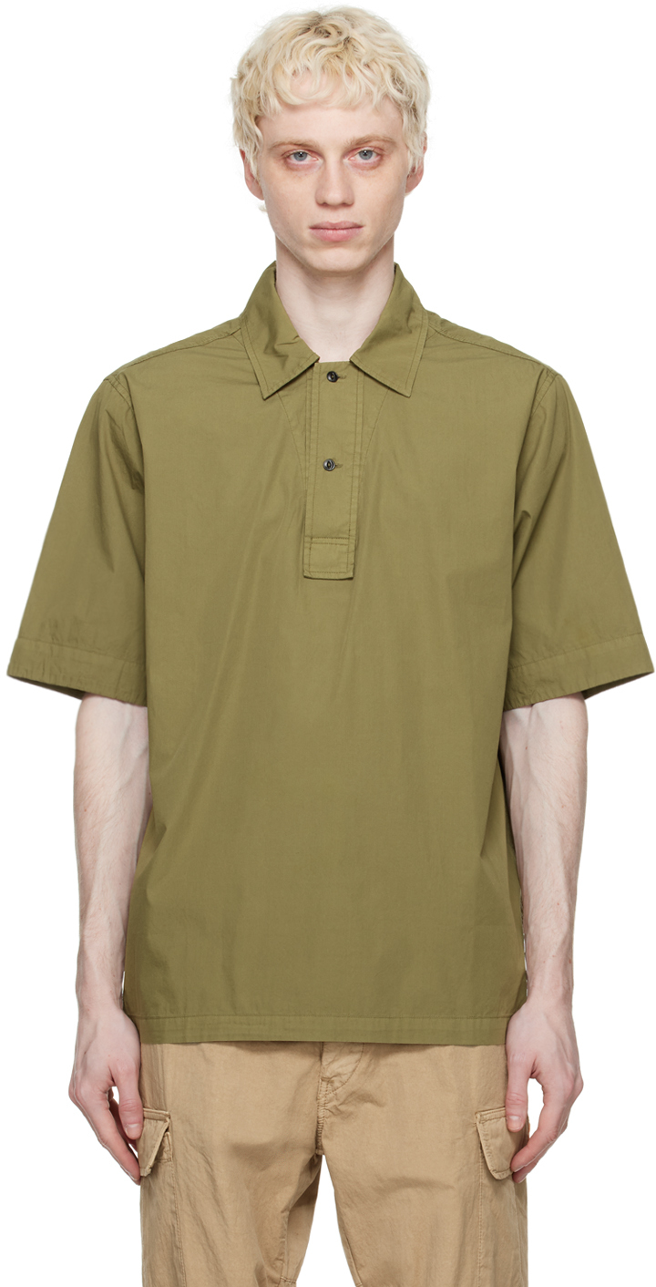 President's Khaki Concealed Polo In Olive