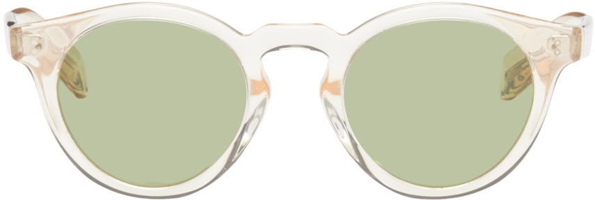 Oliver Peoples: Beige Martineaux Sunglasses | SSENSE