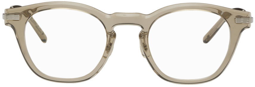Oliver Peoples Gray Len Glasses In 1745 Sencha/silver