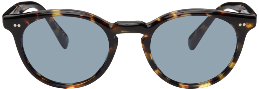 Oliver Peoples Tortoiseshell Romare Sun Sunglasses In Vintage Dtb