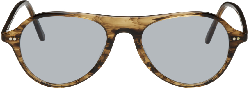 Oliver Peoples: Brown Emet Sunglasses | SSENSE