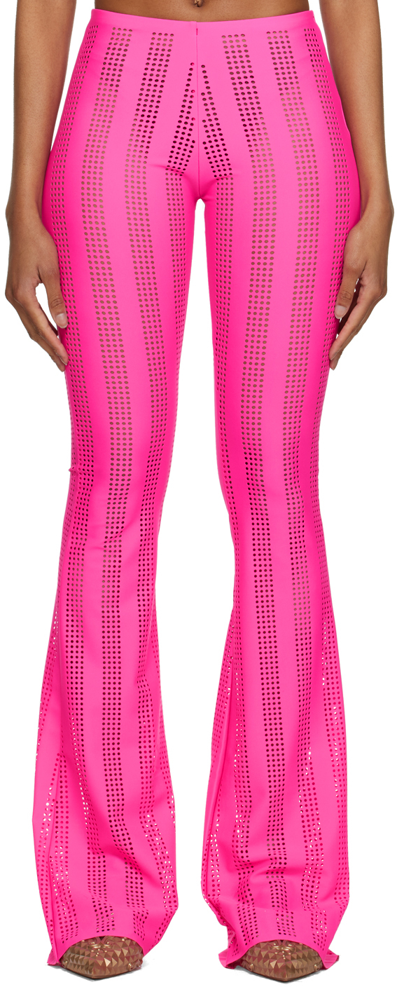 FAL-ASH Pink Lasercut Leggings