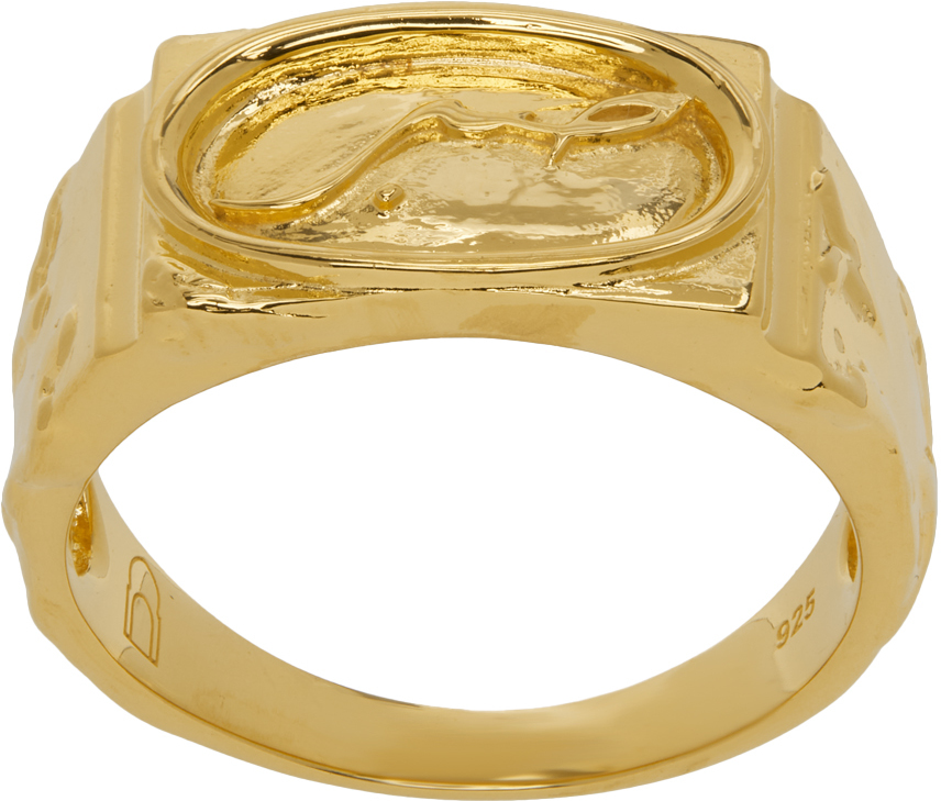 Dear Letterman Gold Adl Ring