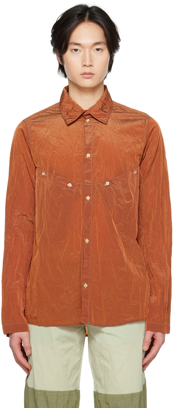 Shop Ranra Orange Jor Shirt In Pureed Pumpkin 1245