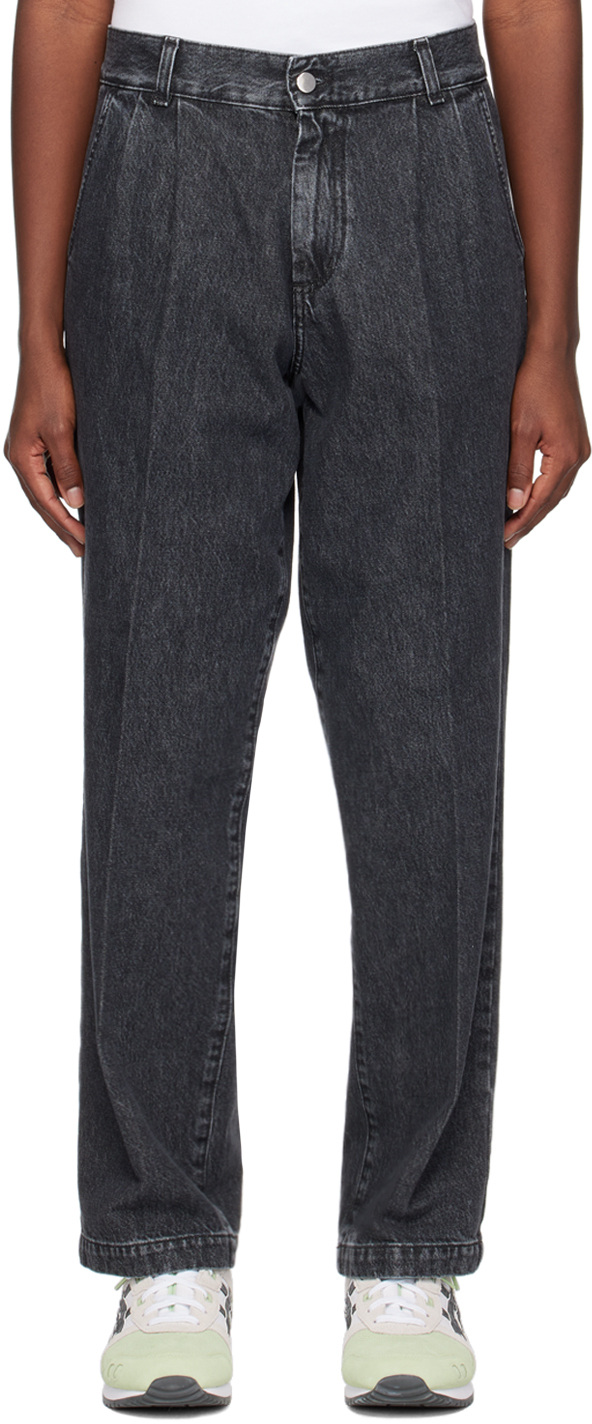 mfpen: Gray Big Jeans | SSENSE Canada