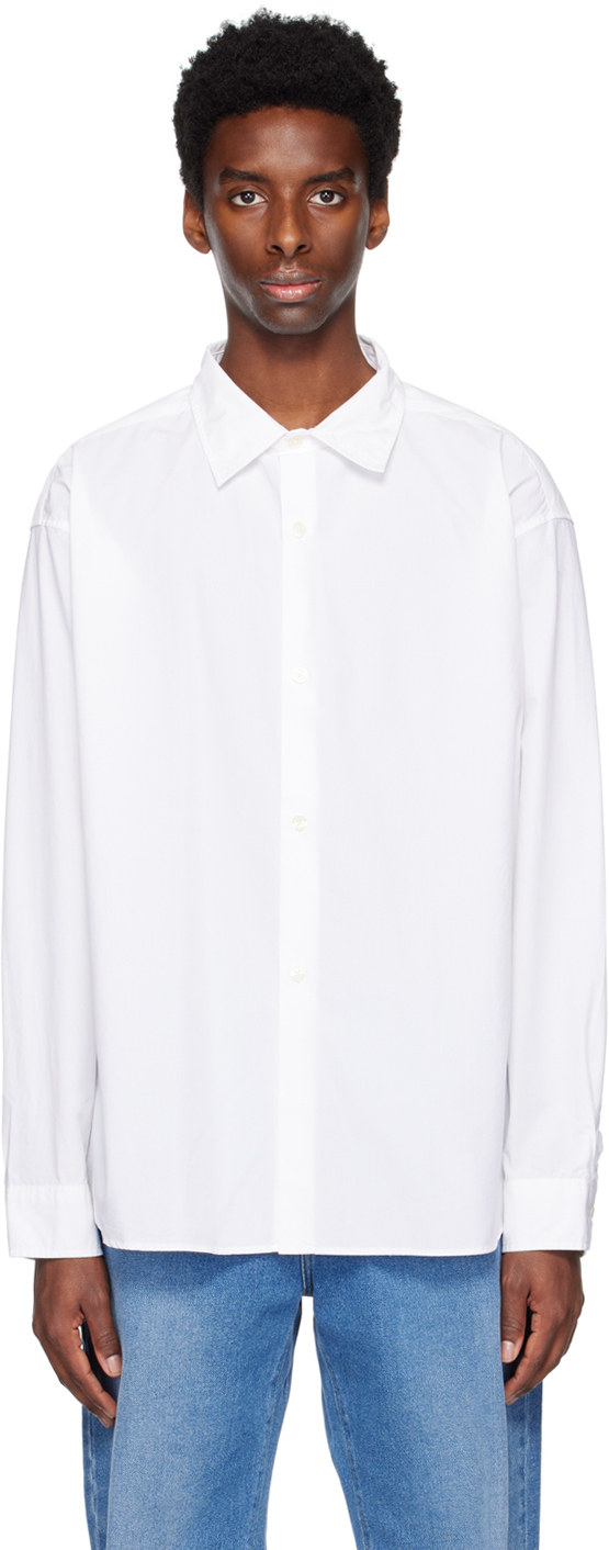Mfpen White Generous Shirt In White Poplin
