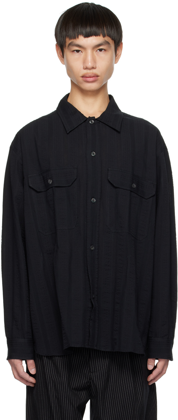 Black Serif Shirt