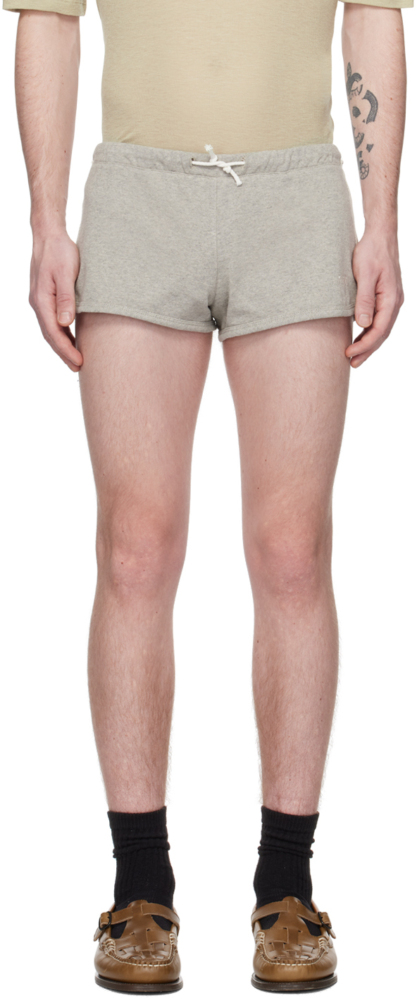 Magliano Gray Embroidered Shorts