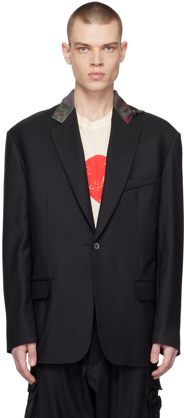 Magliano: Black 'A Drunk Monopetto' Blazer | SSENSE UK