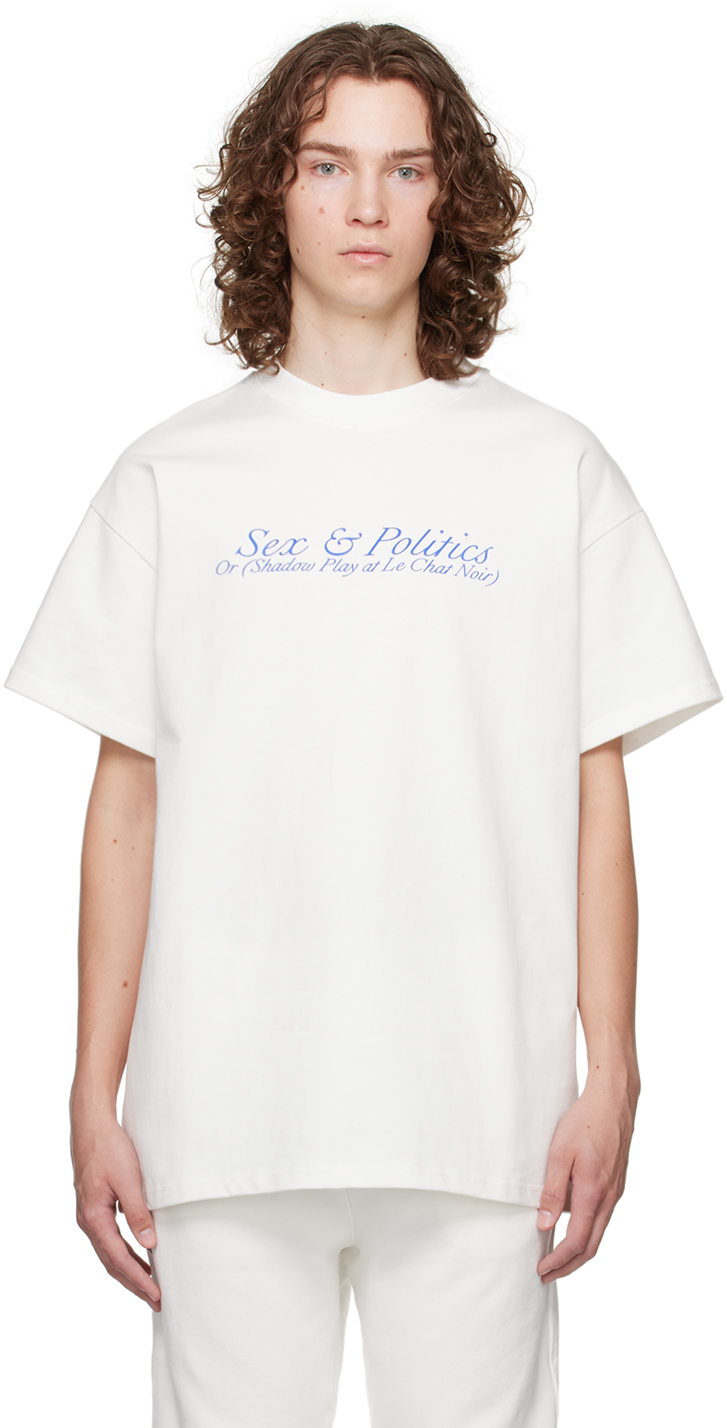 Mr. Saturday: White S&P T-Shirt | SSENSE