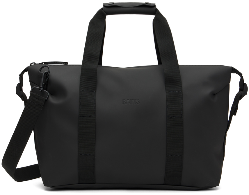 RAINS Black Weekend Bag SSENSE UK